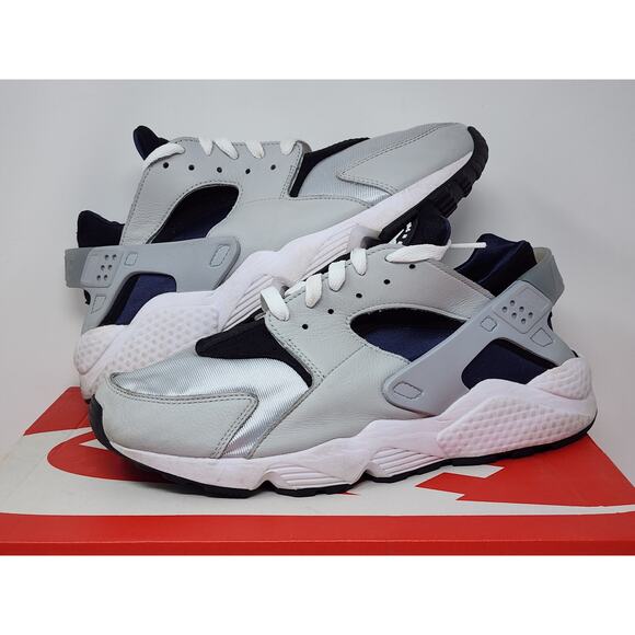 Nike Air Huarache GREY FOG OBSIDIAN DD1068-005 Size 11 WORN - Picture 1 of 8